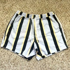 UO Vertical Stripe Shorts w/ Drawstring
